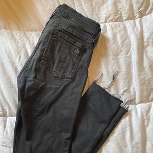 Rag and bone jegging, raw hem, 26, grey